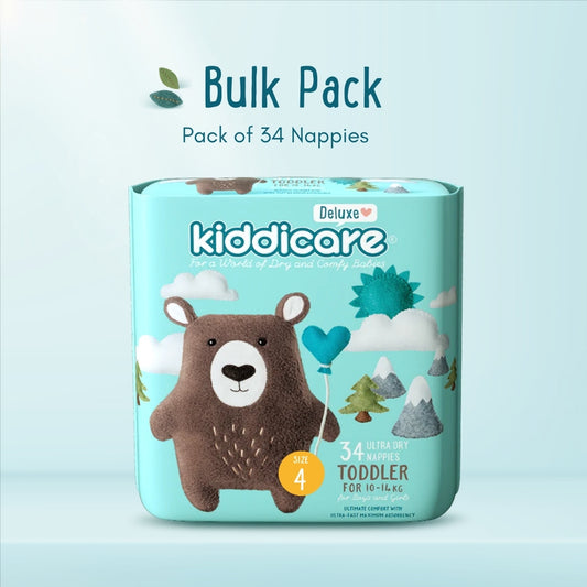 Kiddicare Toddler Bulk Pack 34 Nappies