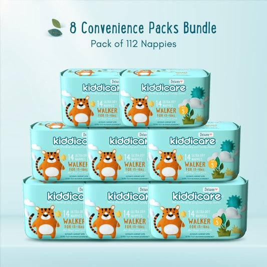 Kiddicare Walker Convenience Pack Bundle Pack of 112 Nappies