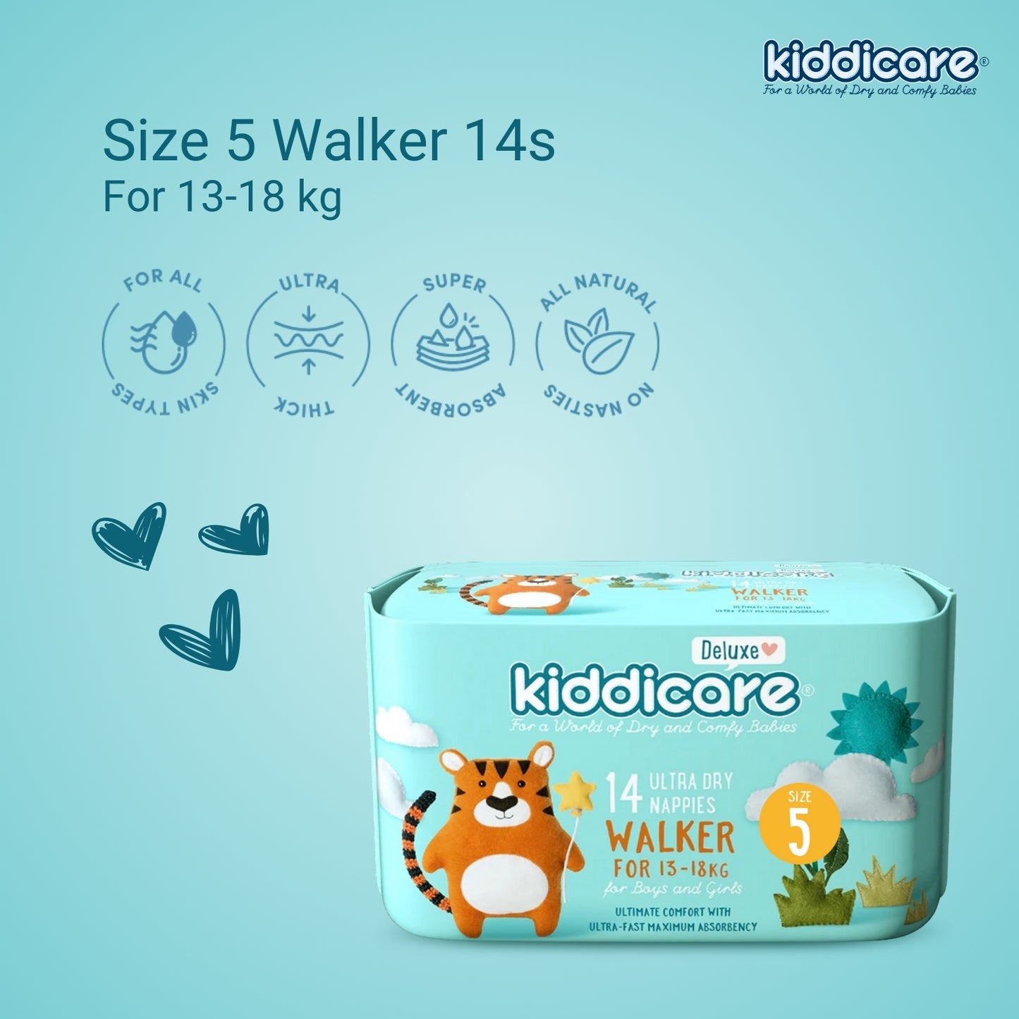 Kiddicare Restock Bundle - Bulk Pack Nappies + 1 Carton Baby Wipes