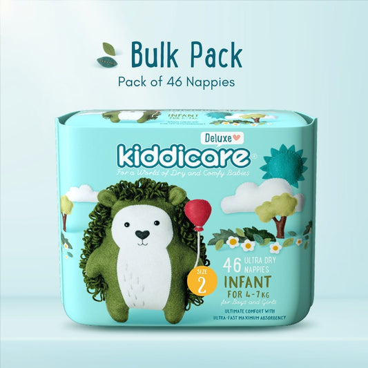 Kiddicare Infant Nappies Bulk Pack of 46