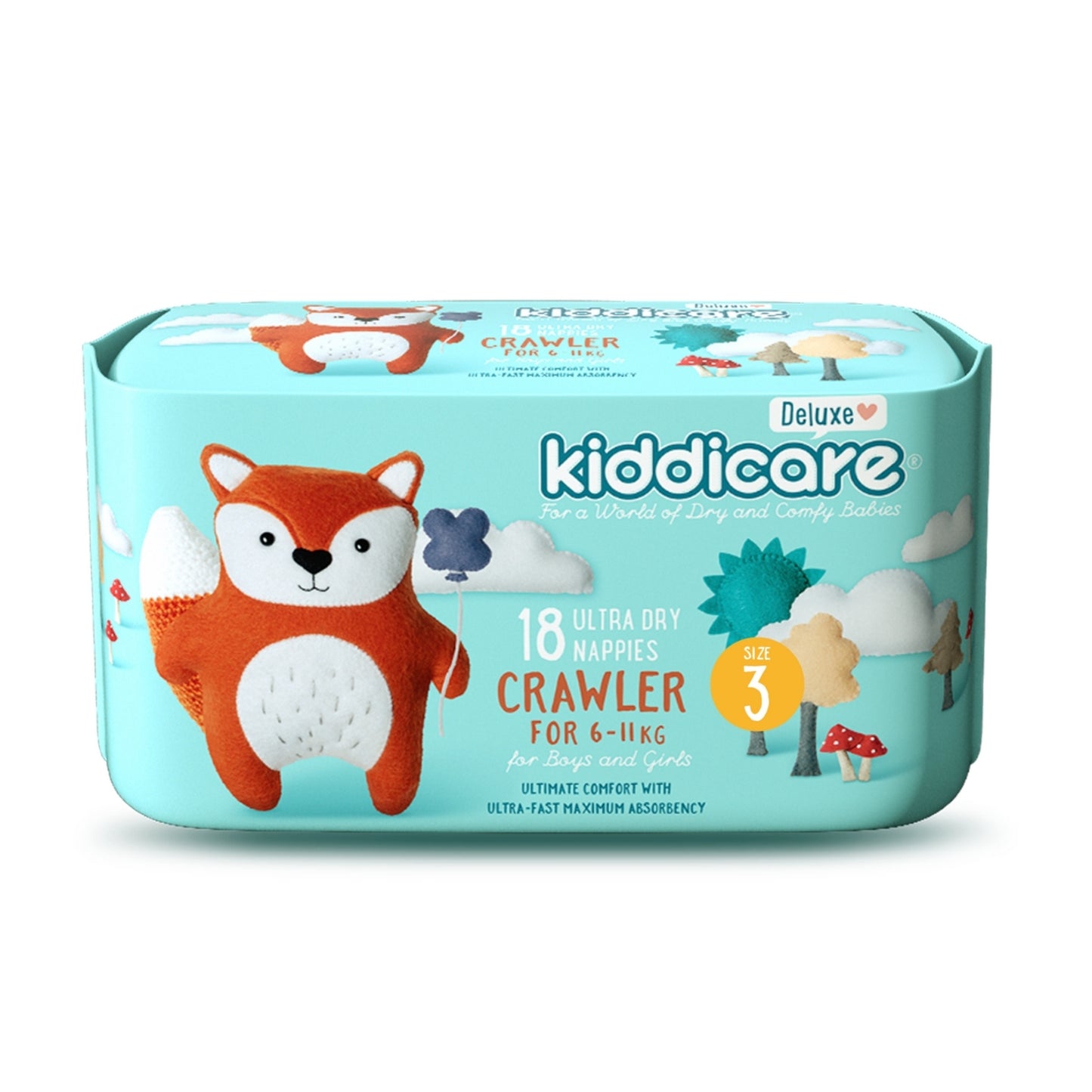 Kiddicare Starter Bundle - 2 Pack Nappies + 2 Pack Baby Wipes